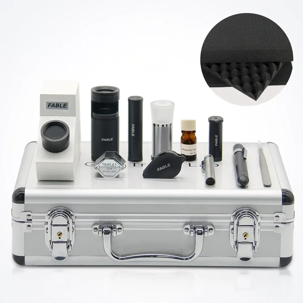 Kit d'outils d'identification des gemmes (10 pièces)