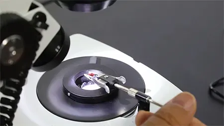 Microscope pour la gemmologie avec bras vertical U3-17