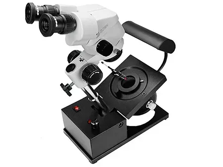Microscope pour la gemmologie (base à inclinaison réglable) 